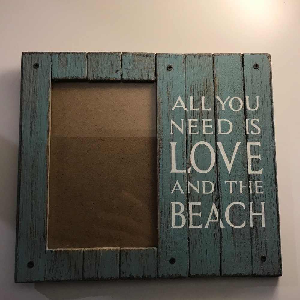 “All You Need Is Love and The Beach” Picture Frame